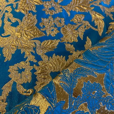 JQD S BAROQUE DSN # LEAVES # BLUE GOLD