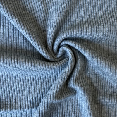 JQD KNIT VIS RIB DSN # STR # BLUE SARACELLE