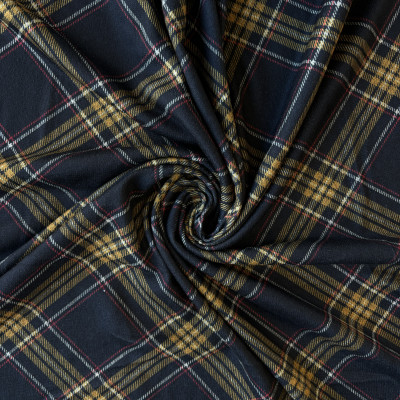 POLY KNIT OMEGA DGT PRT DSN # CHECKS # NAVY YELLOW