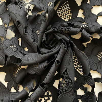 CIP S LASER CUT DSN # B FLOWERS # BLACK