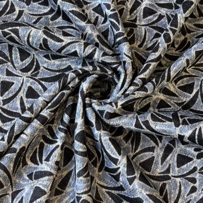 PLETENINA V SWEATER DGT PRT DSN # GEO PAISLEY # BLACK GRAY