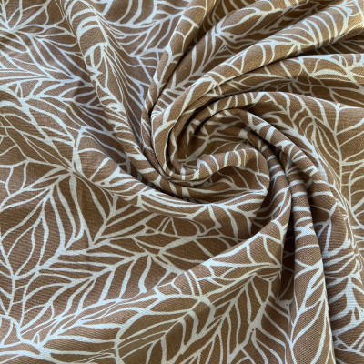 LAN VISKOZA 10 PRT DSN # LEAVES # DESERT OFF WHITE