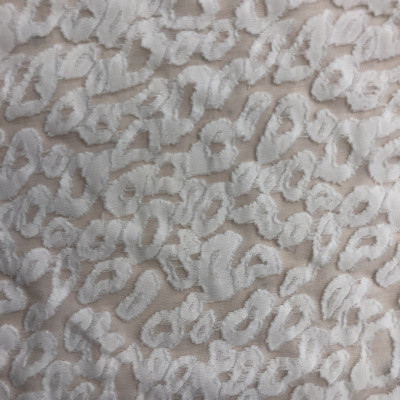 POLY KNIT URAGIRI JQD DSN # LEOPARD # WHITE OFF