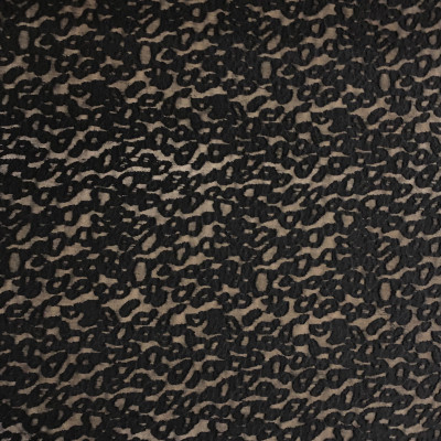 POLY KNIT URAGIRI JQD DSN # LEOPARD # BLACK