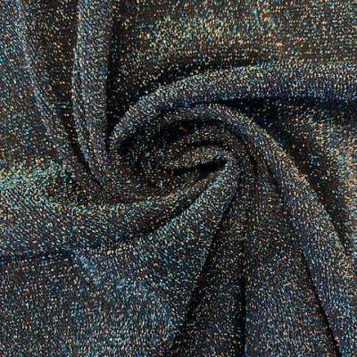 POLY KNIT STAR LRX DSN # SPARCLE # BLACK BLUE GOLD