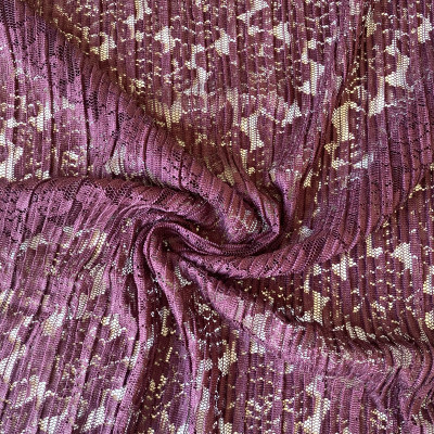 CIP S PLISE DSN # 0263 # FLOWERS BURGUNDY