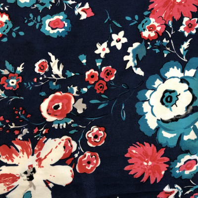 FUTER VIS 2403 LIKRA PRT DSN # FLOWER # RED BLUE