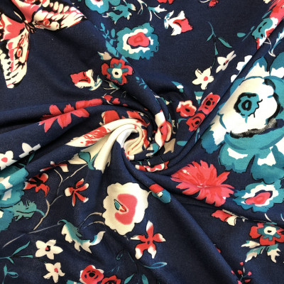 FUTER VIS 2403 LIKRA PRT DSN # FLOWER # RED BLUE