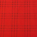 03041114-13426 - KEPER STRECH SATEN PRT CHECKS NEW RED BLACK širine 1.4 m, gramaže 197 g/m2. Satenizirana pamučna tkanina sa printom, za svečane komlete, odela.