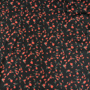 06012179-15989 - KOSULJAR S ANDREA PRT S ROSES BLACK RED širine 1.5 m, gramaže 96 g/m2. Elegantan satenizirani košuljarac sa printom, za haljine, bluze.