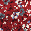 06020010-8765 - KOSULJAR CO POP LEA PRT FLOWER RED širine 1.5 m, gramaže 110 g/m2. Pamučni košuljarac sa printom, lagan I udoban, sezona Proleće Leto.