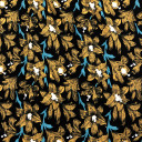 06022118-12792 - KOSULJAR VIS CHALIS PRT FLOWERS BLACK širine 1.4 m, gramaže 125 g/m2. Viskozni košuljarac sa printom, lagan i lepršav, za haljine, košulje.