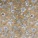 06022118-14232 - KOSULJAR VIS CHALIS PRT FLOWERS BEIGE WHITE širine 1.4 m, gramaže 125 g/m2. Viskozni košuljarac sa printom, lagan i lepršav, za haljine, košulje.