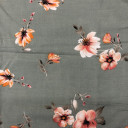 06022118-15692 - KOSULJAR VIS CHALIS PRT FLOWERS MINT širine 1.4 m, gramaže 125 g/m2. Viskozni košuljarac sa printom, lagan i lepršav, za haljine, košulje.